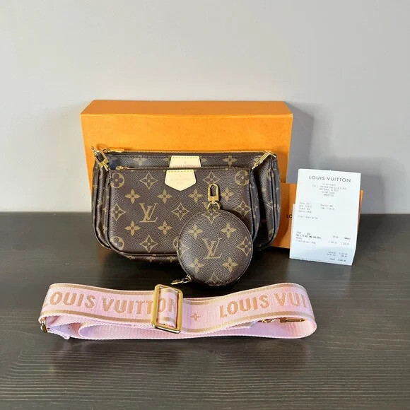 louis vuitton multi pochette rose clair